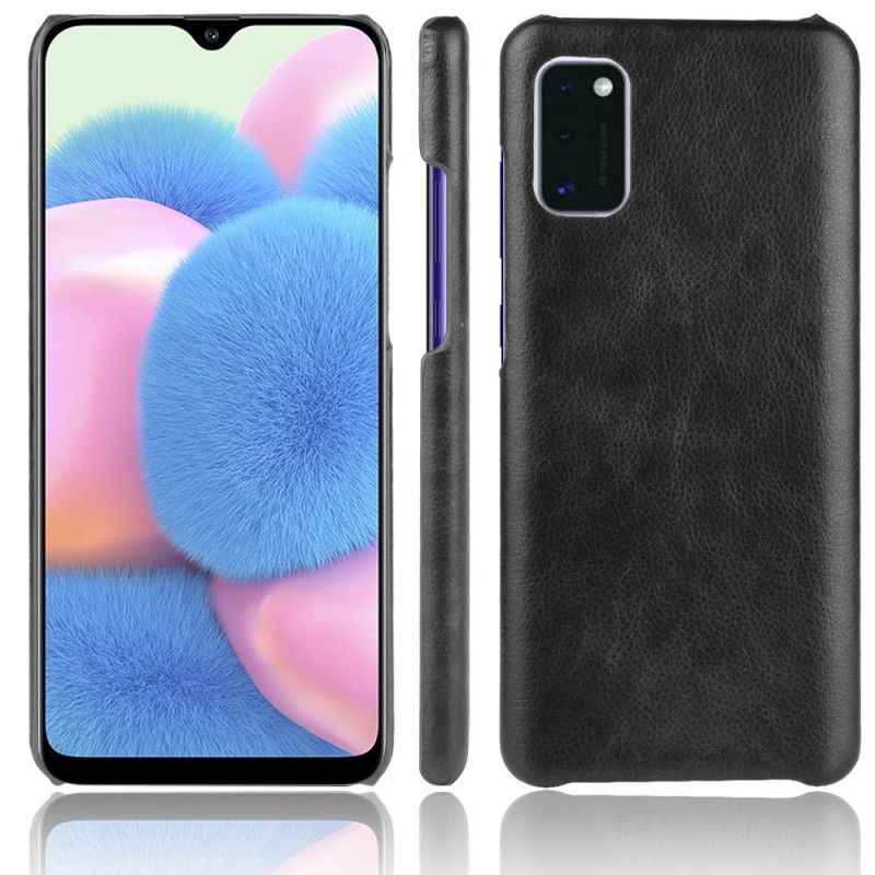 Coque Samsung Galaxy A41 Effet Cuir Litchi Performance