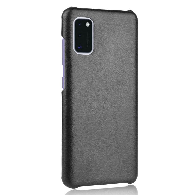 Coque Samsung Galaxy A41 Effet Cuir Litchi Performance