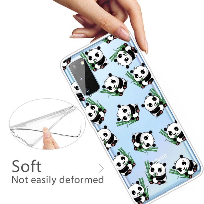 Coque Samsung Galaxy A41 Top Pandas Fun