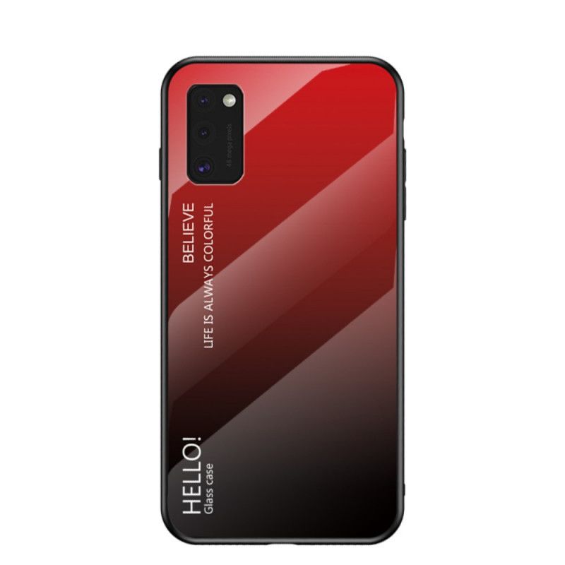 Coque Samsung Galaxy A41 Verre Trempé Hello