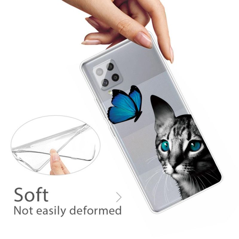 Coque Samsung Galaxy A42 5g Chat Et Papillon