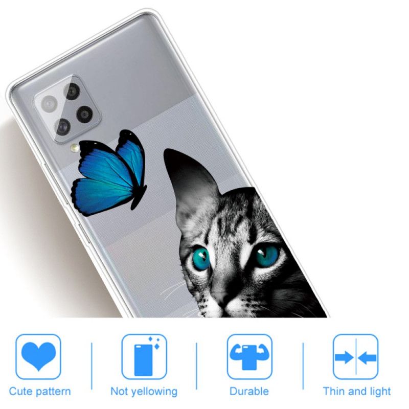 Coque Samsung Galaxy A42 5g Chat Et Papillon