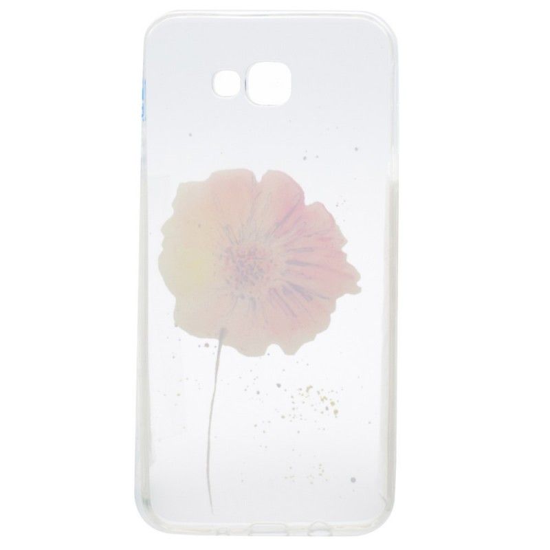 Coque Samsung Galaxy A5 2017 Transparente Coquelicot Aquarelle