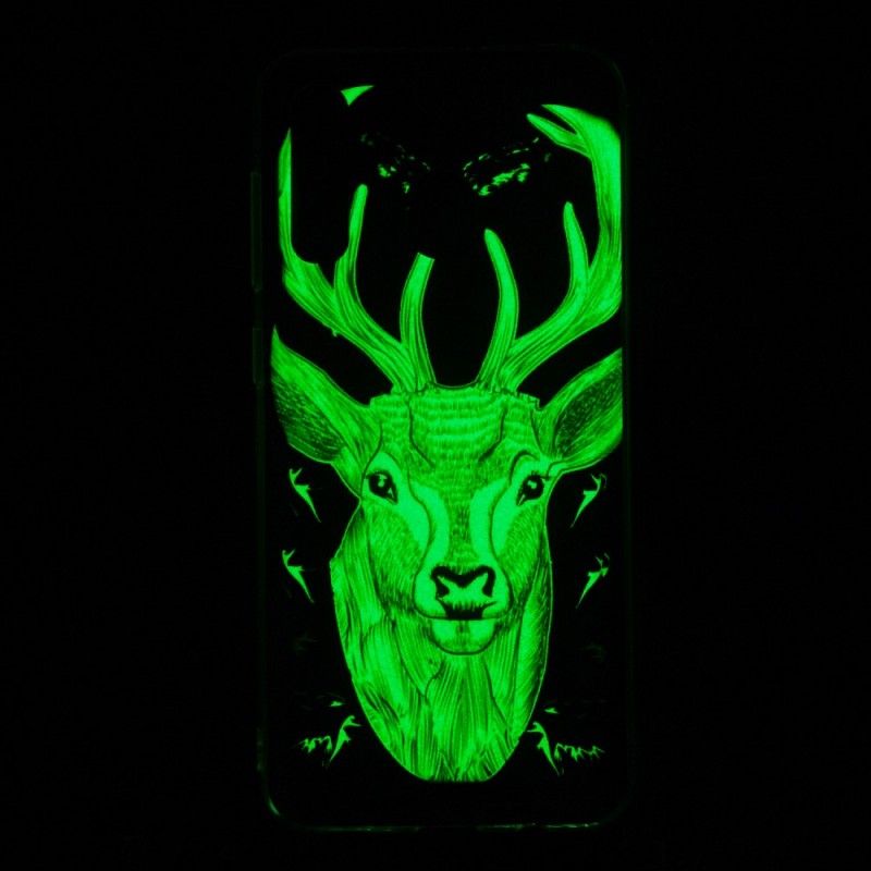 Coque Samsung Galaxy A50 Cerf Majestueux Fluorescente