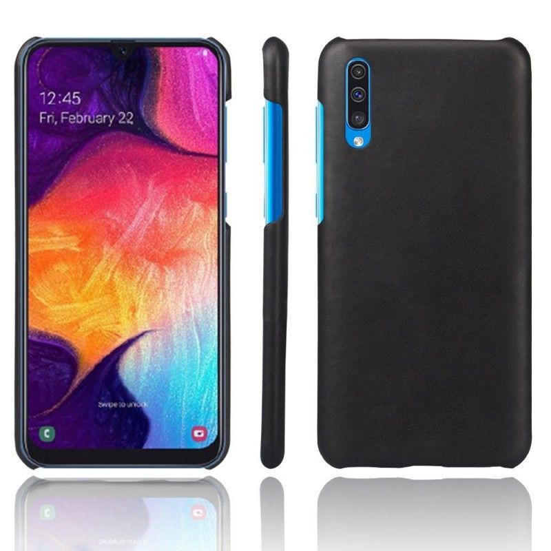 Coque Samsung Galaxy A50 Effet Cuir Litchi Performance