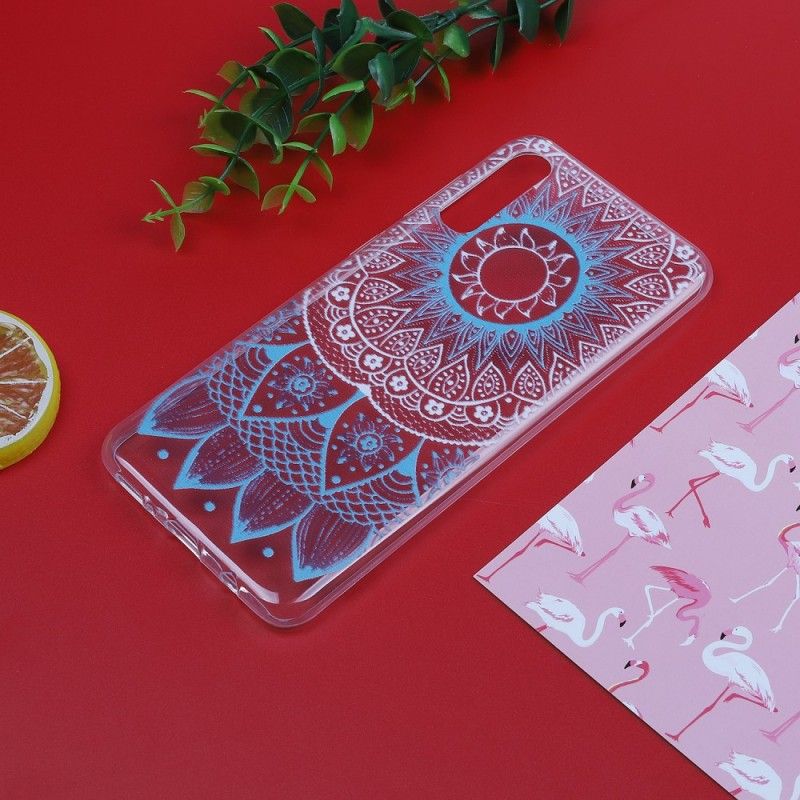 Coque Samsung Galaxy A50 Transparente Mandala Coloré