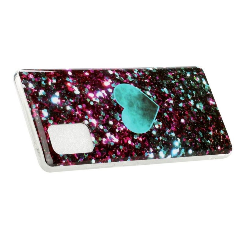 Coque Samsung Galaxy A51 5g Amour Paillettes