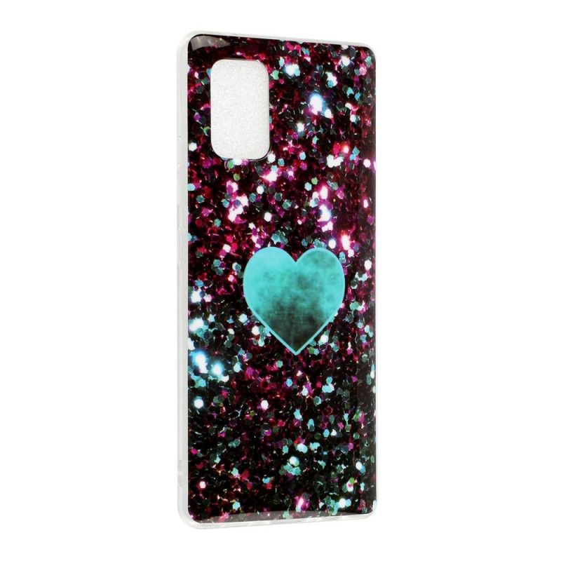 Coque Samsung Galaxy A51 5g Amour Paillettes