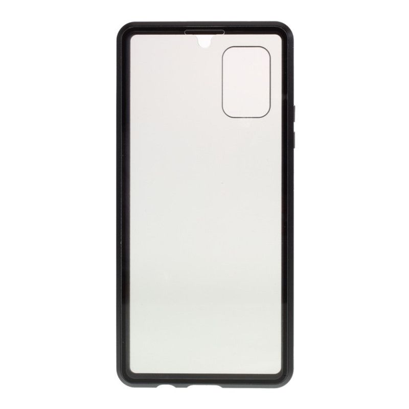 Coque Samsung Galaxy A51 5g Avant Et Arrière Verre Trempé Et Métal