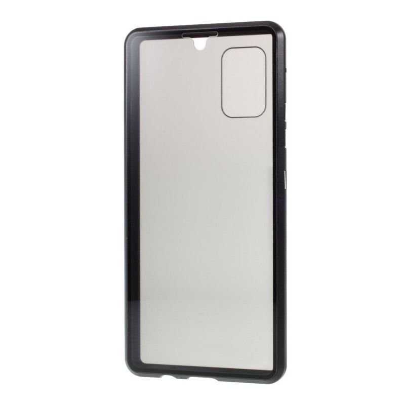 Coque Samsung Galaxy A51 5g Avant Et Arrière Verre Trempé Et Métal