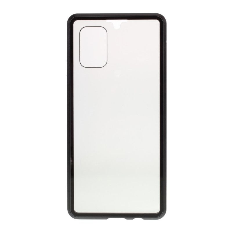 Coque Samsung Galaxy A51 5g Avant Et Arrière Verre Trempé Et Métal