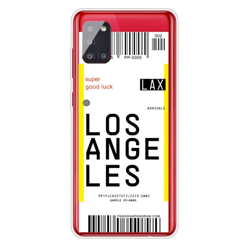 Coque Samsung Galaxy A51 5g Boarding Pass To Los Angeles