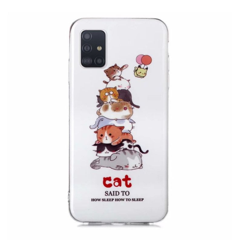 Coque Samsung Galaxy A51 5g Cats Fluorescente