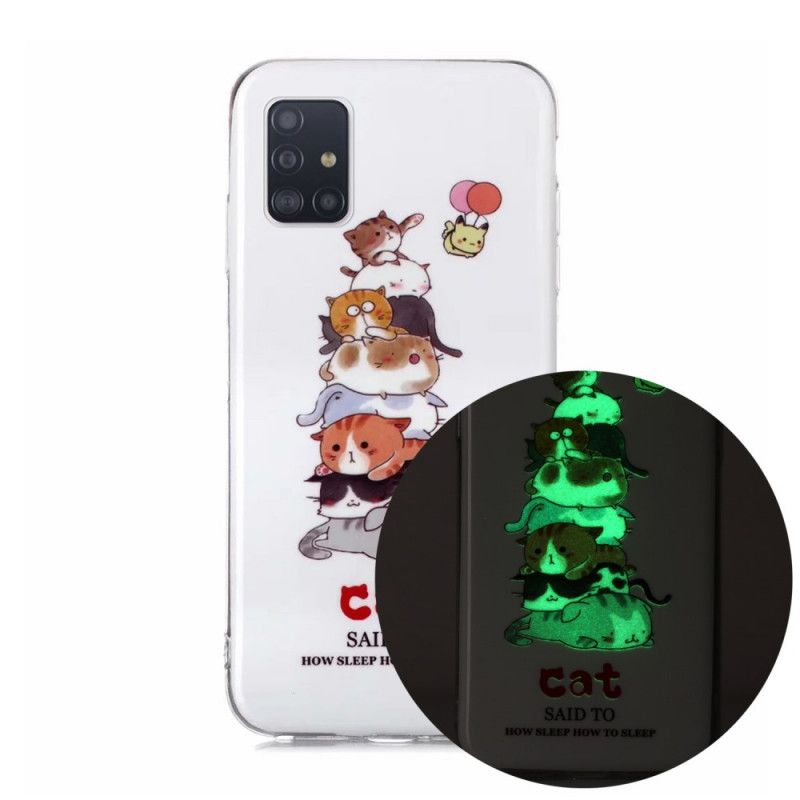 Coque Samsung Galaxy A51 5g Cats Fluorescente