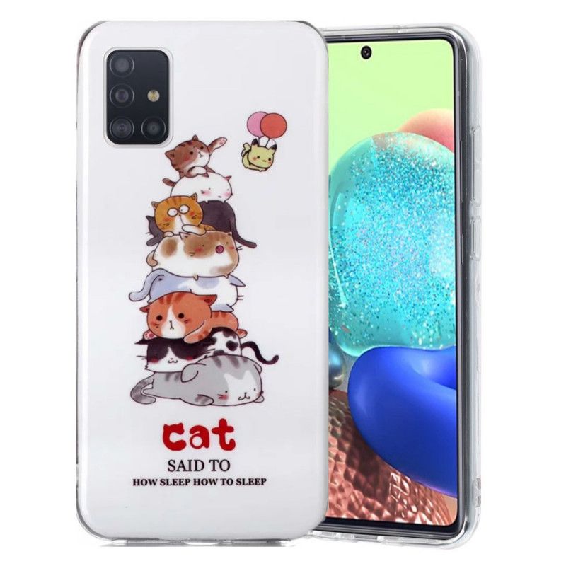 Coque Samsung Galaxy A51 5g Cats Fluorescente