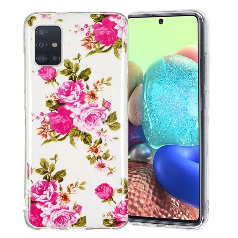 Coque Samsung Galaxy A51 5g Fleurs Liberty Fluorescente