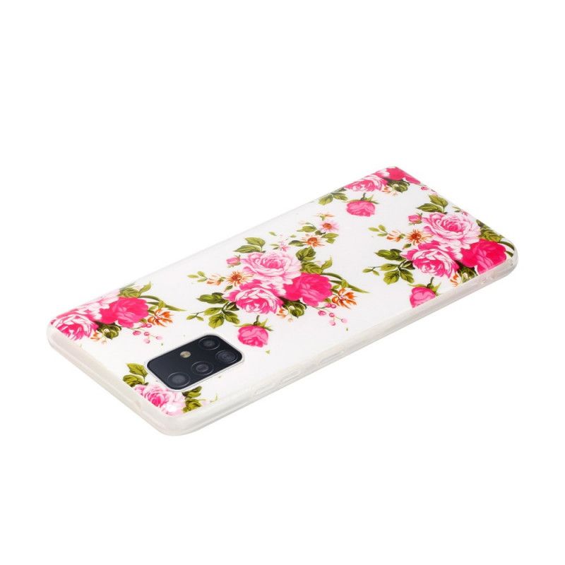 Coque Samsung Galaxy A51 5g Fleurs Liberty Fluorescente