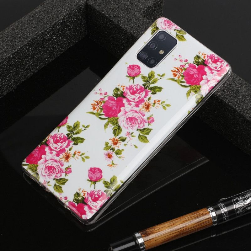 Coque Samsung Galaxy A51 5g Fleurs Liberty Fluorescente