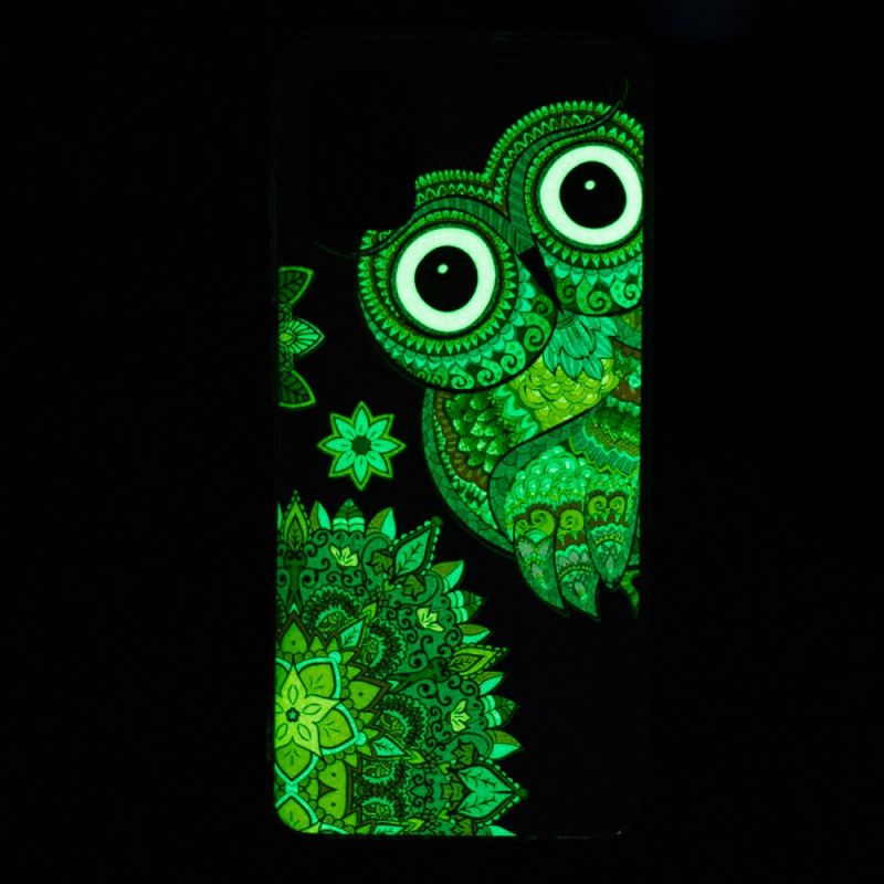 Coque Samsung Galaxy A51 5g Hibou Mandala Fluorescente