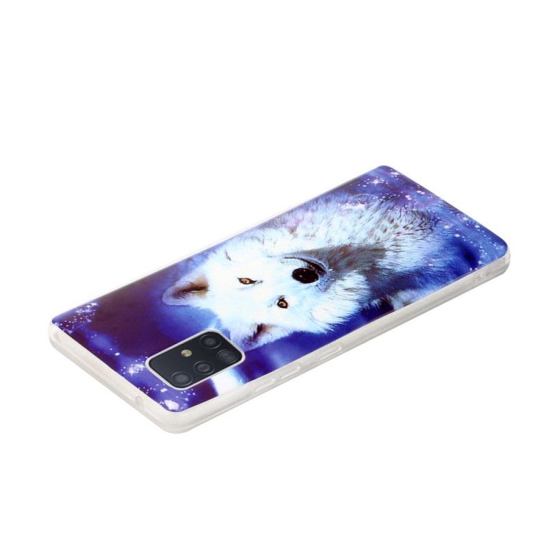 Coque Samsung Galaxy A51 5g Série Loup Fluorescente