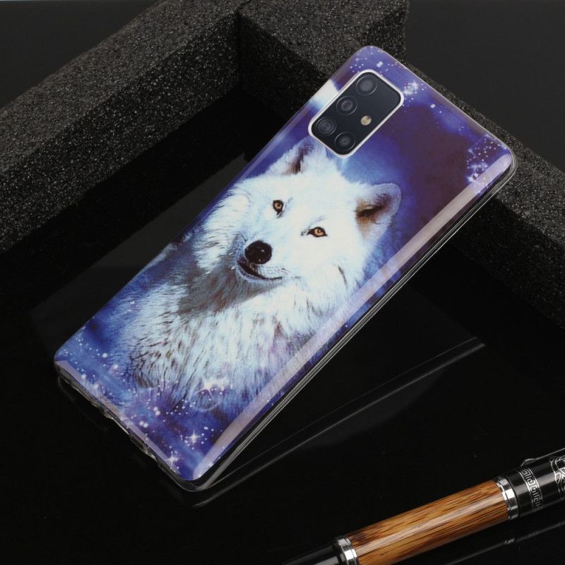 Coque Samsung Galaxy A51 5g Série Loup Fluorescente