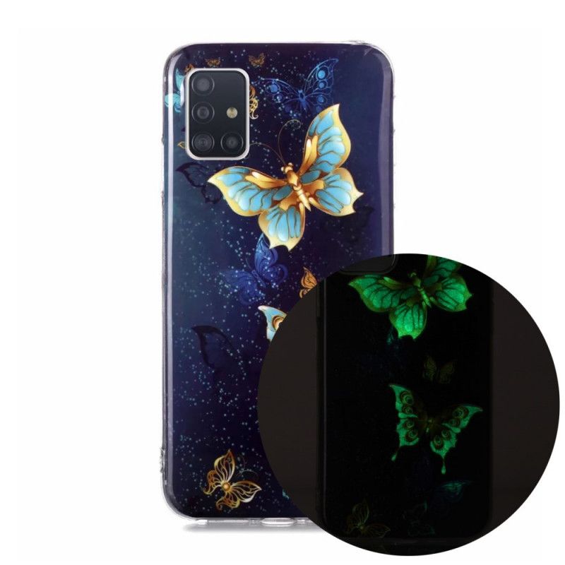 Coque Samsung Galaxy A51 5g Série Papillons Fluorescente