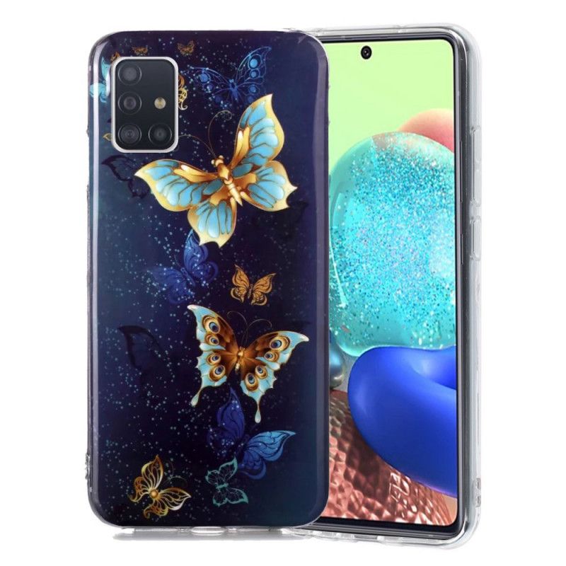 Coque Samsung Galaxy A51 5g Série Papillons Fluorescente