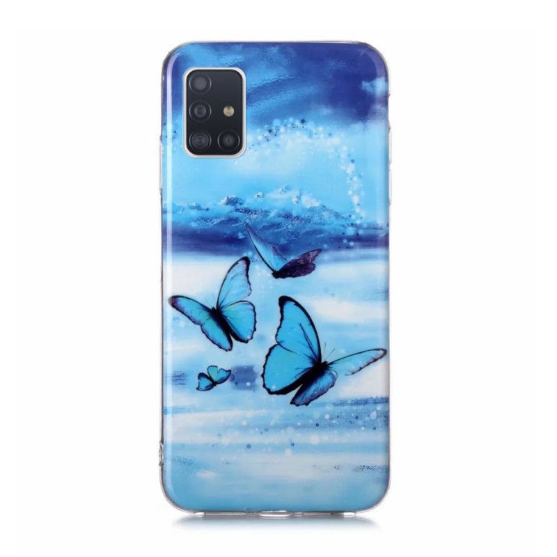 Coque Samsung Galaxy A51 5g Série Papillons Fluorescente