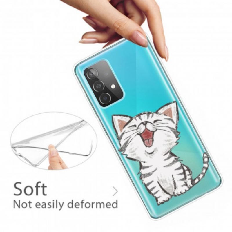 Coque Samsung Galaxy A52 4G / A52 5G / A52s 5G Cute Cat