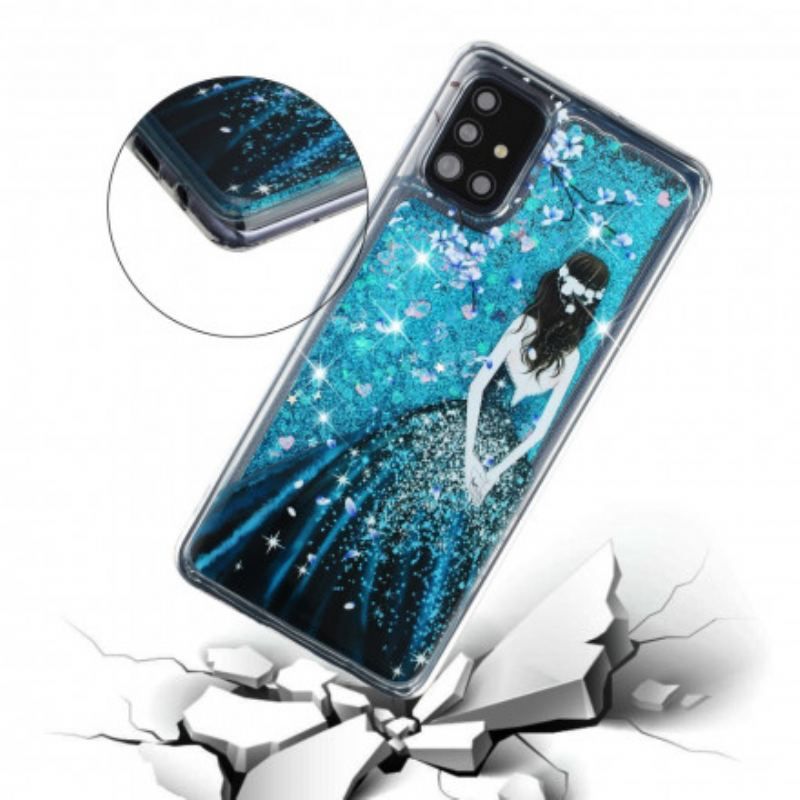 Coque Samsung Galaxy A52 4G / A52 5G / A52s 5G Femme Paillettes