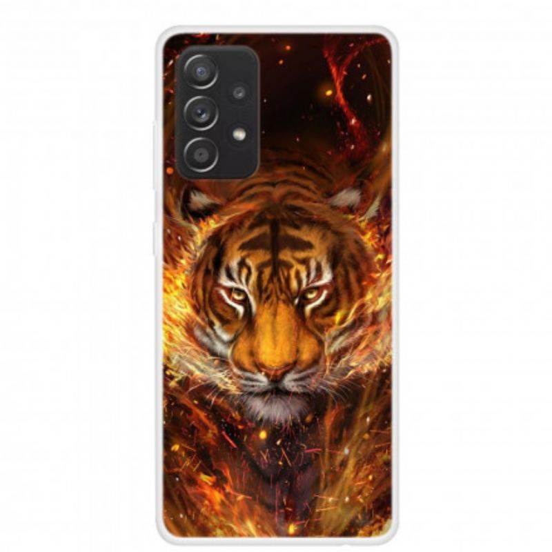 Coque Samsung Galaxy A52 4G / A52 5G / A52s 5G Flexible Tigre