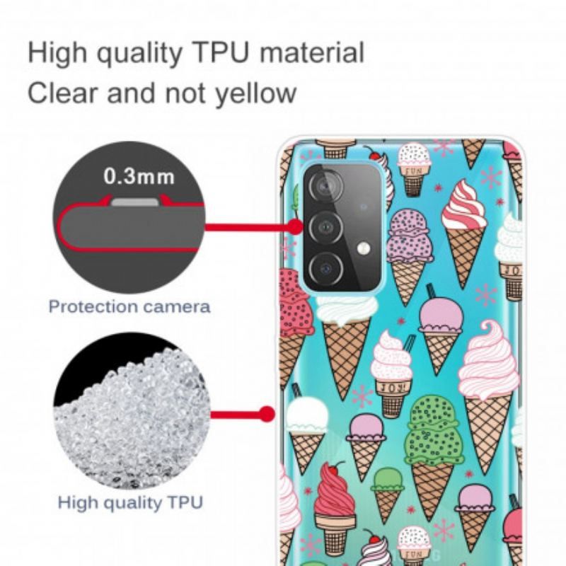 Coque Samsung Galaxy A52 4G / A52 5G / A52s 5G Glaces à la Crème