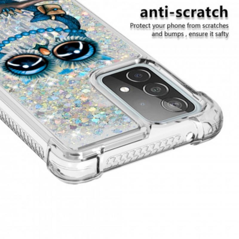 Coque Samsung Galaxy A52 4G / A52 5G / A52s 5G Miss Hibou Paillettes