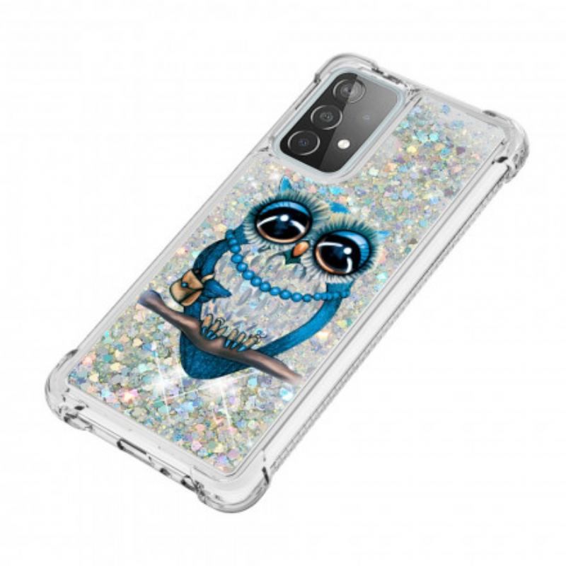 Coque Samsung Galaxy A52 4G / A52 5G / A52s 5G Miss Hibou Paillettes