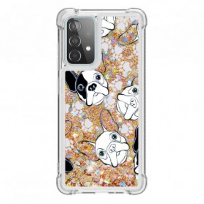 Coque Samsung Galaxy A52 4G / A52 5G / A52s 5G Mr Chien Paillettes