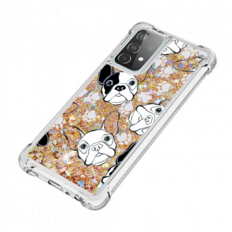 Coque Samsung Galaxy A52 4G / A52 5G / A52s 5G Mr Chien Paillettes