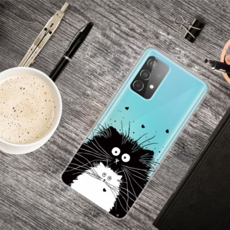 Coque Samsung Galaxy A52 4G / A52 5G / A52s 5G Regarde les Chats