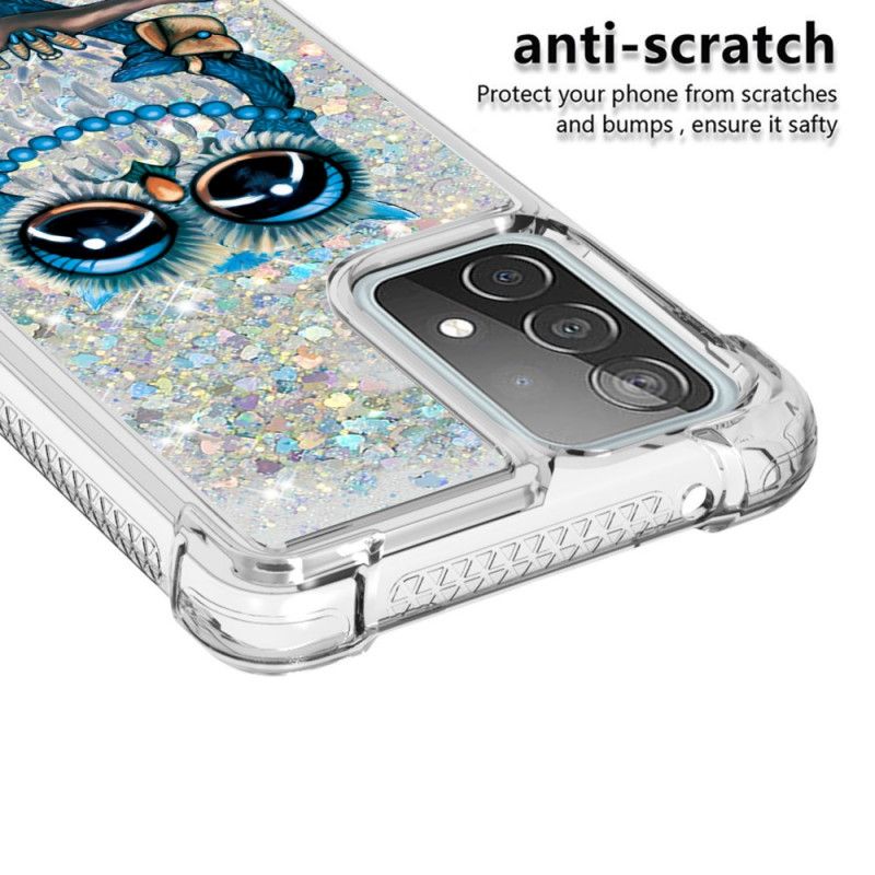 Coque Samsung Galaxy A52 4g / A52 5g Miss Hibou Paillettes