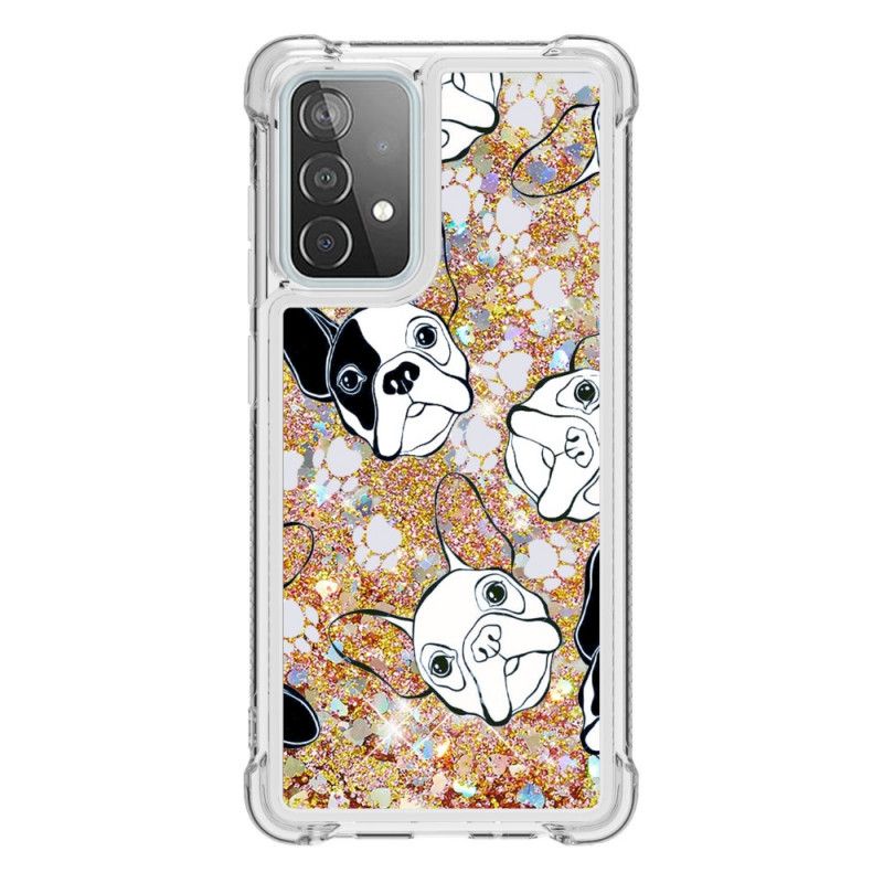 Coque Samsung Galaxy A52 4g / A52 5g Mr Chien Paillettes