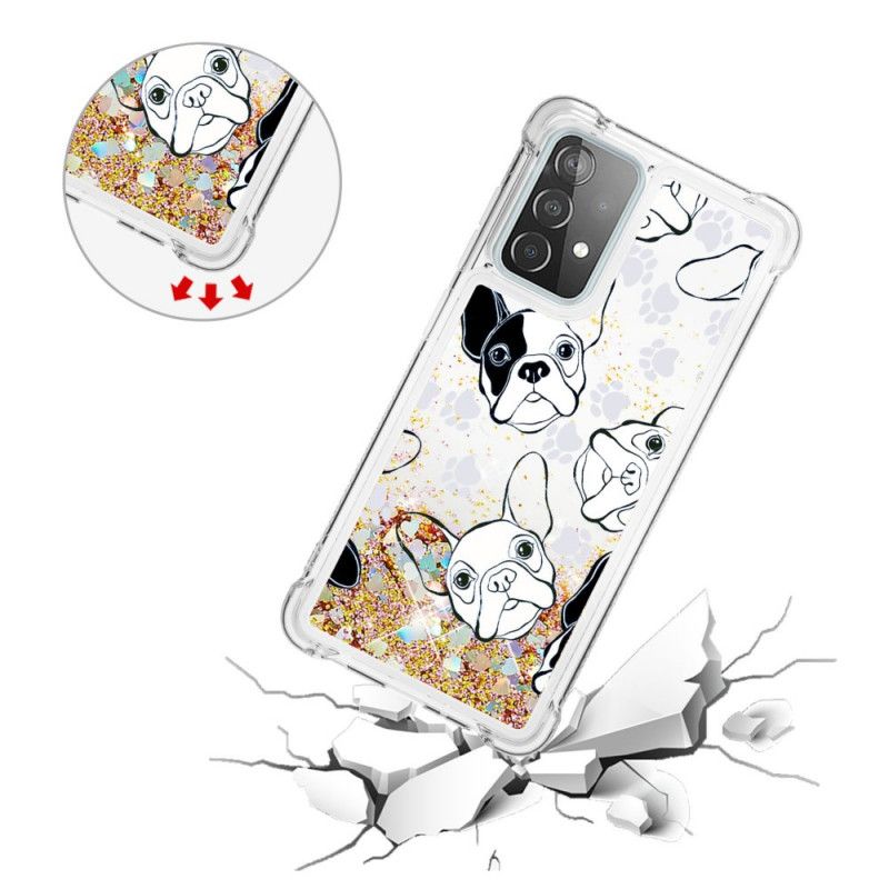 Coque Samsung Galaxy A52 4g / A52 5g Mr Chien Paillettes