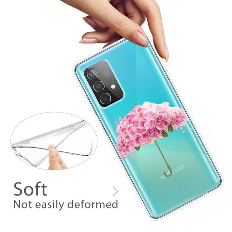 Coque Samsung Galaxy A52 4g / A52 5g Parapluie En Roses