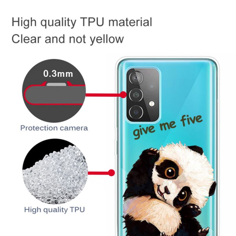 Coque Samsung Galaxy A52 4g / A52 5g Transparente Panda Give Me Five