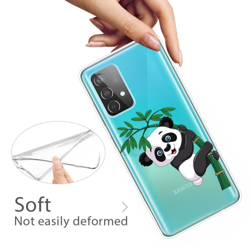 Coque Samsung Galaxy A52 4g / A52 5g Transparente Panda Sur Le Bambou