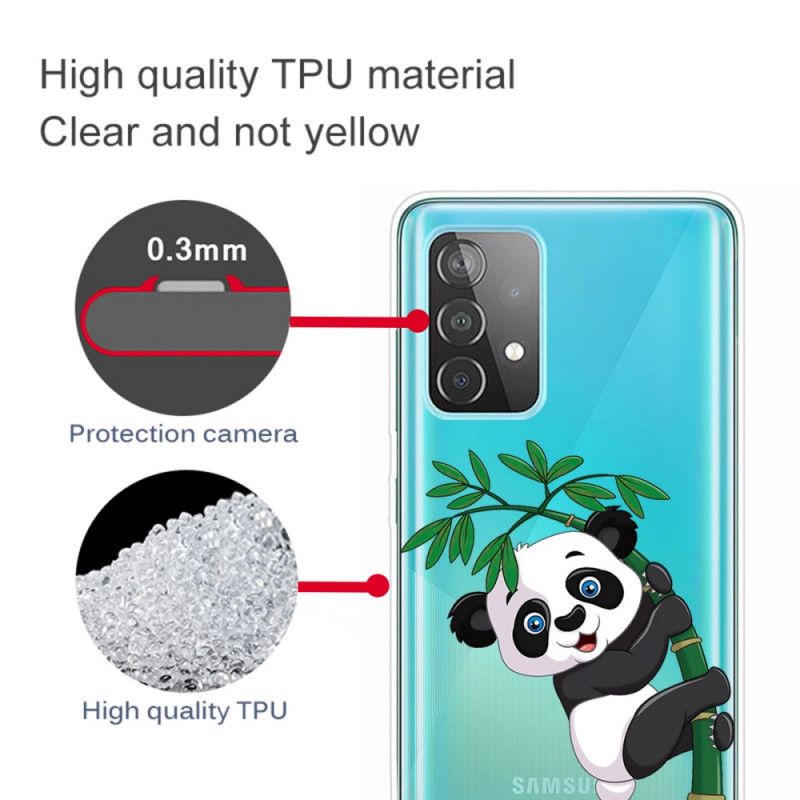 Coque Samsung Galaxy A52 4g / A52 5g Transparente Panda Sur Le Bambou