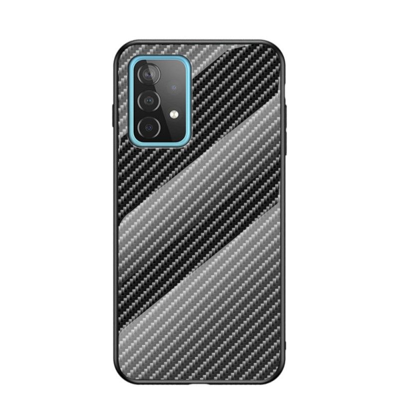 Coque Samsung Galaxy A52 4g / A52 5g Verre Trempé Fibre Carbone