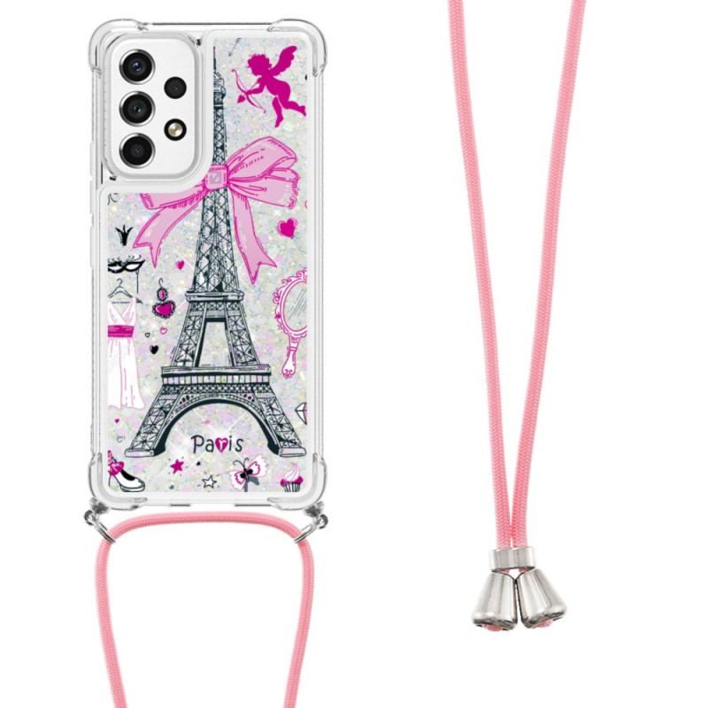 Coque Samsung Galaxy A53 5G à Cordon Tour Eiffel