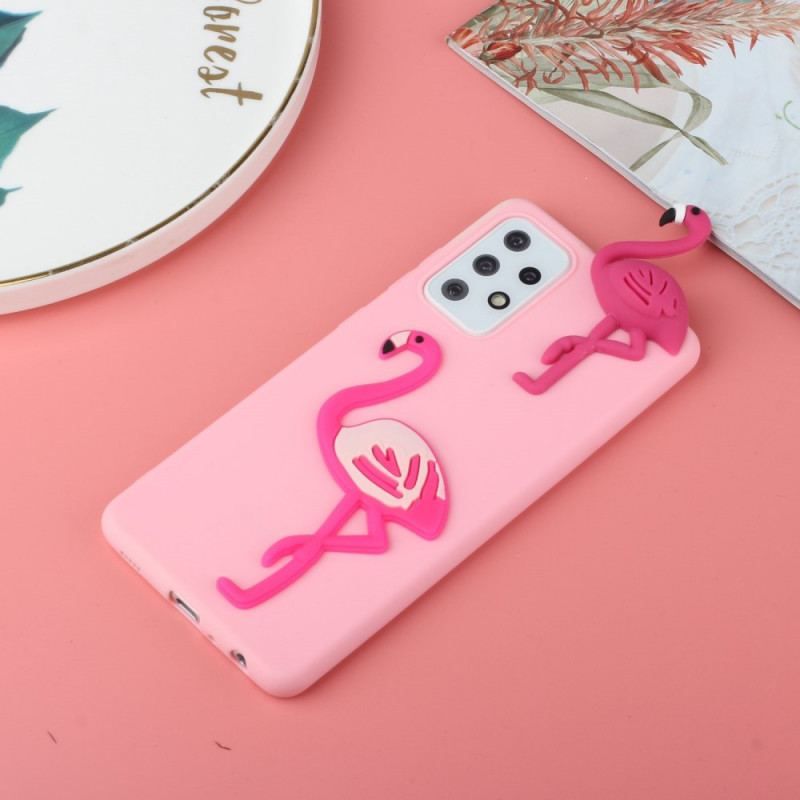 Coque Samsung Galaxy A53 5G Flamant Rose 3D