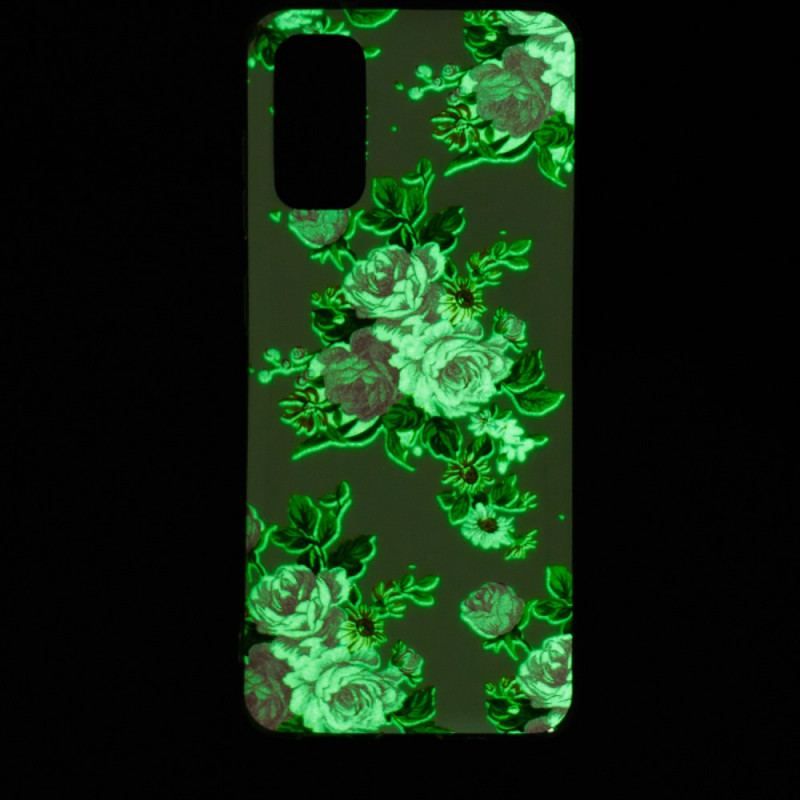 Coque Samsung Galaxy A53 5G Fleurs Liberty Fluorescente