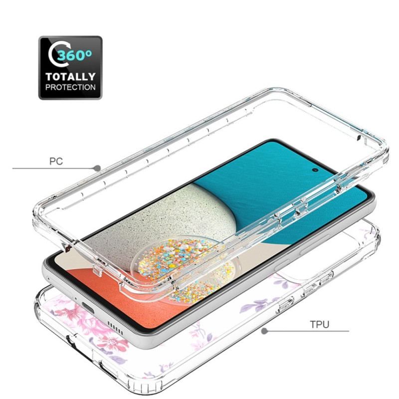 Coque Samsung Galaxy A53 5G Transparente Fleurs