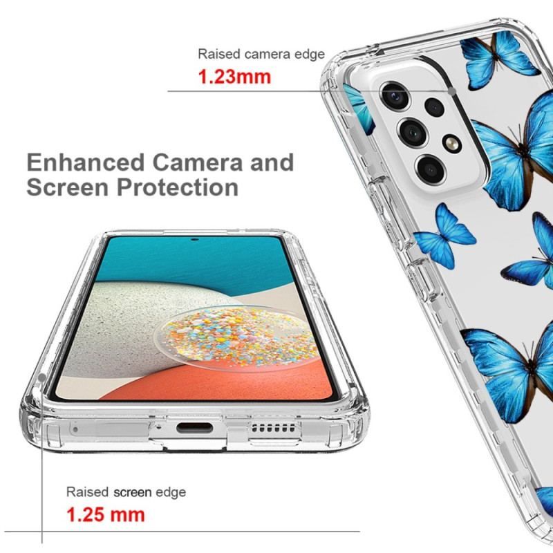 Coque Samsung Galaxy A53 5G Transparente Papillons